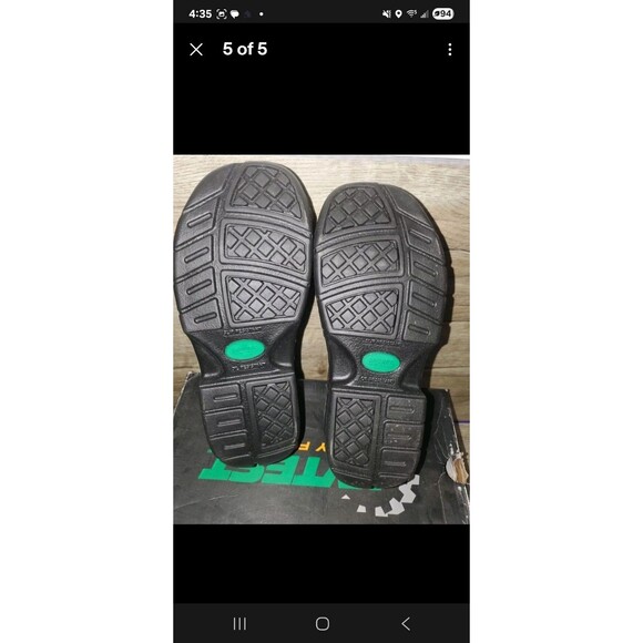 Womens Hytest Opanka Brown Lace-Up Size 11 Wide Steel Toe - Picture 5 of 5